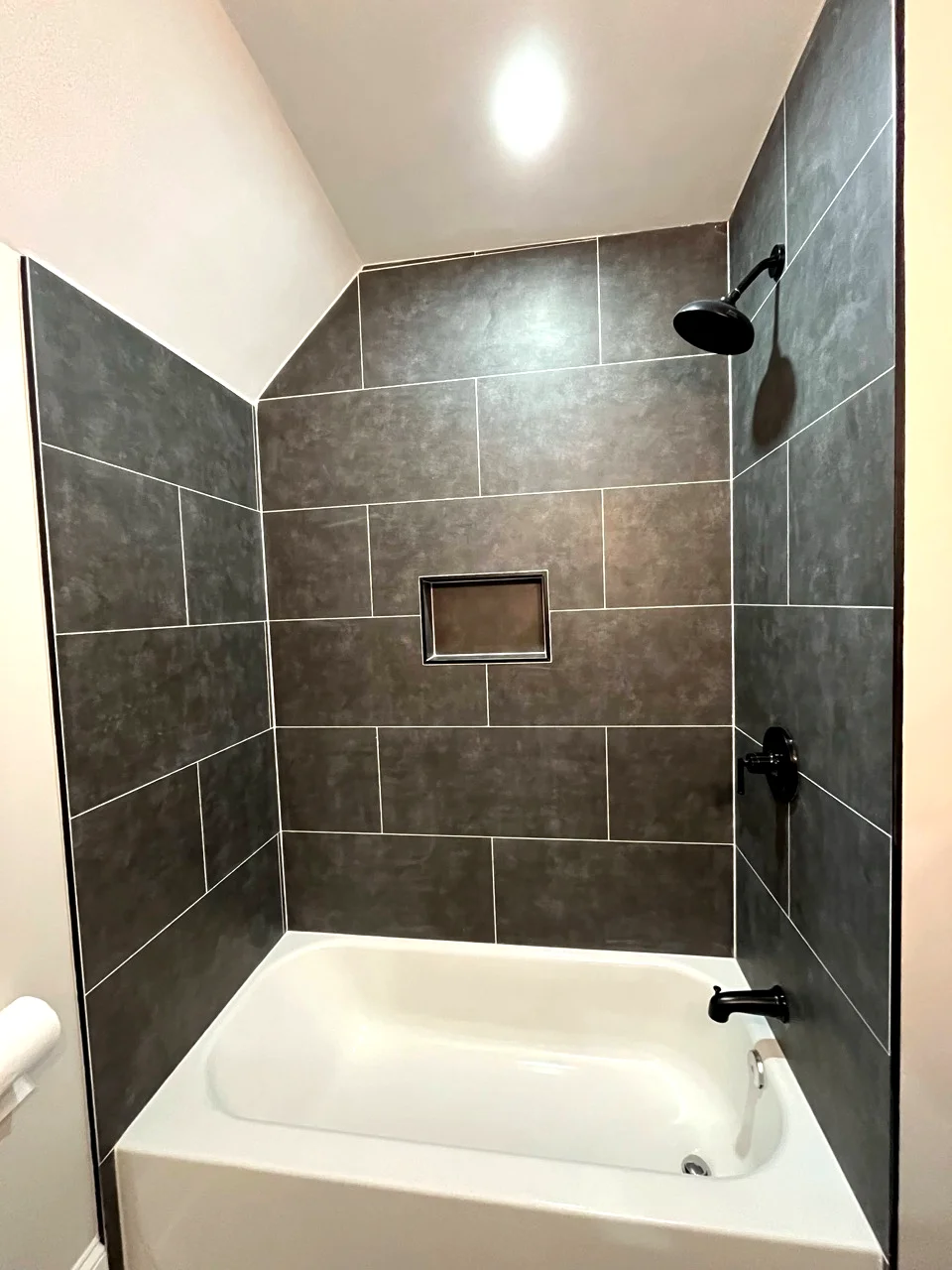 Bathroom vanity and tile detail in Northern Virginia
